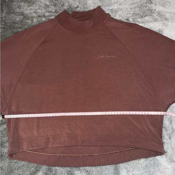 lululemon athletica Up High Pullover Sweatshirt - Mock Neck - Spanish Oak - Picture 11 of 14